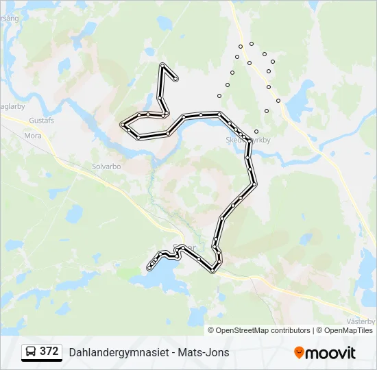 372 Bus Line Map
