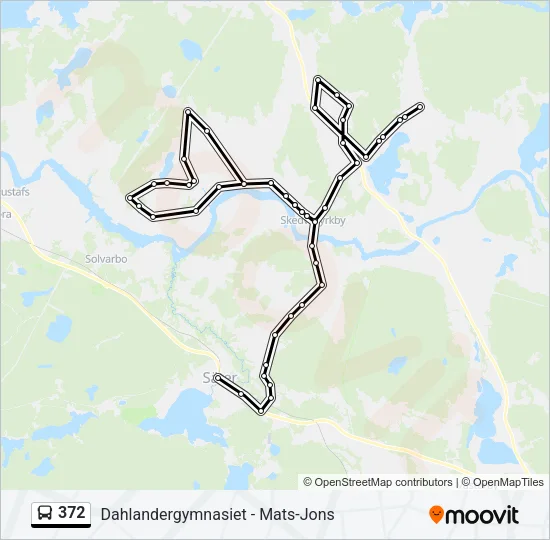 372 Bus Line Map
