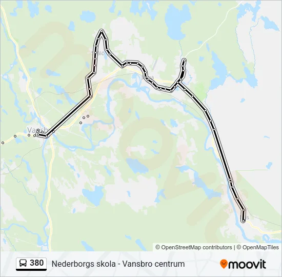 380 Bus Line Map