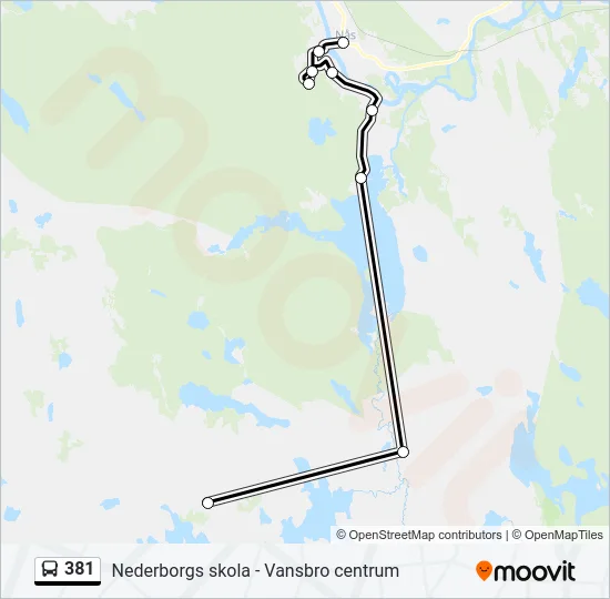 381 Bus Line Map