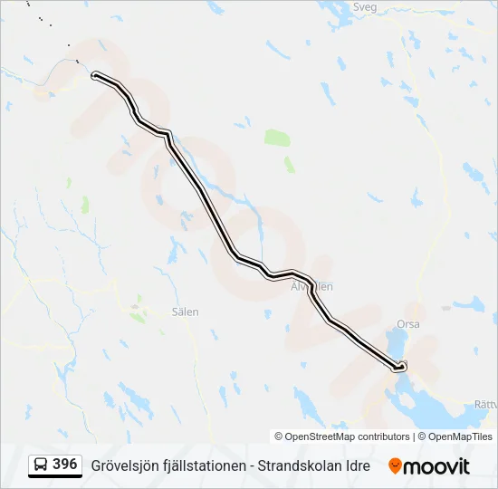 396 Bus Line Map
