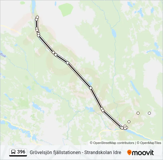 396 Bus Line Map