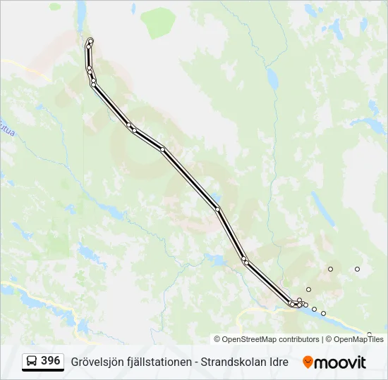 396 Bus Line Map