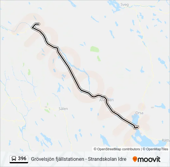 396 Bus Line Map