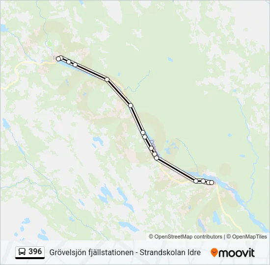 396 Bus Line Map