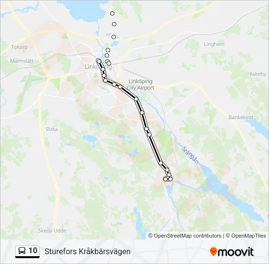 10 Bus Line Map