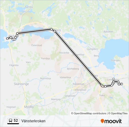 52 Bus Line Map