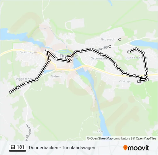 181 Bus Line Map