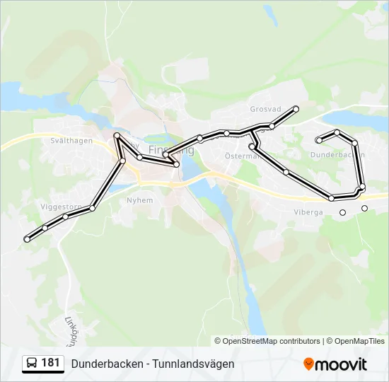 181 Bus Line Map