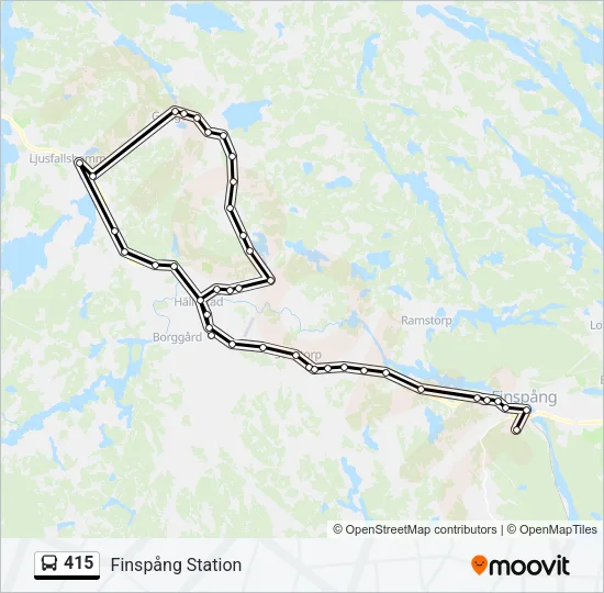415 Bus Line Map