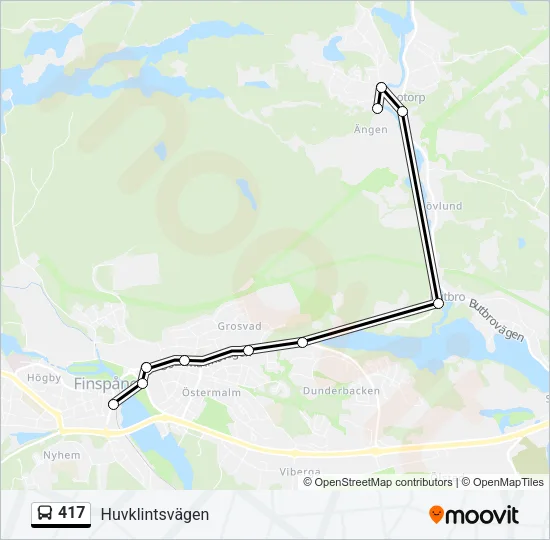 417 Bus Line Map