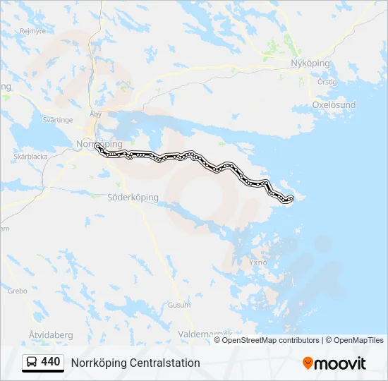 440 Bus Line Map