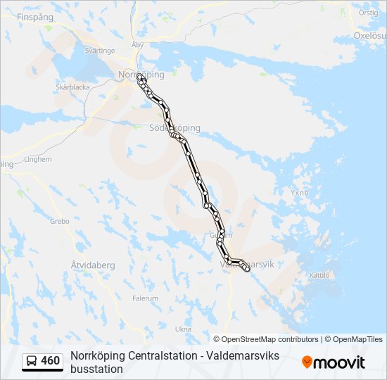 460 Route: Schedules, Stops & Maps - Norrköping Centralstation (Updated)