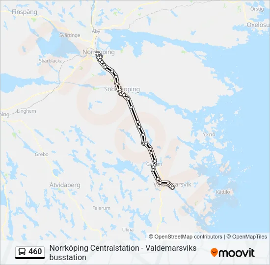 460 Bus Line Map