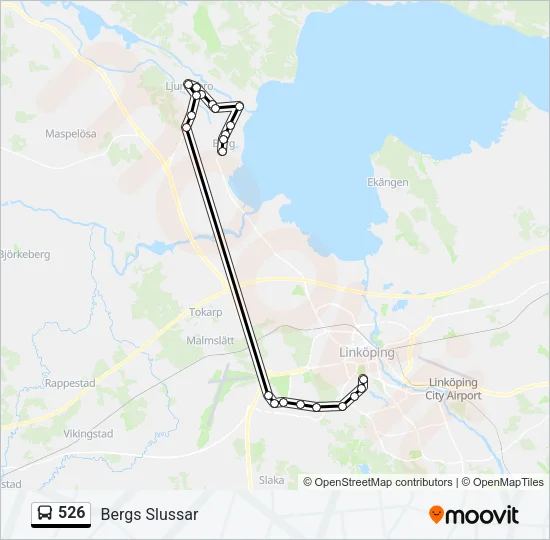 526 Bus Line Map