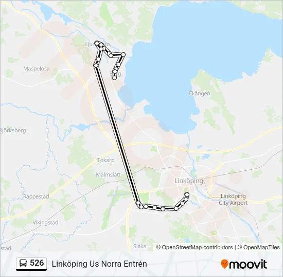 526 Bus Line Map