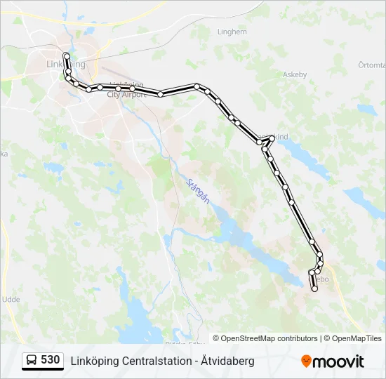 530 Bus Line Map