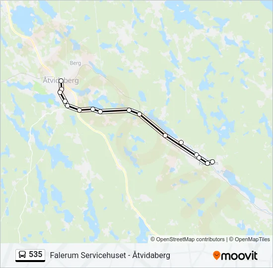 535 Bus Line Map