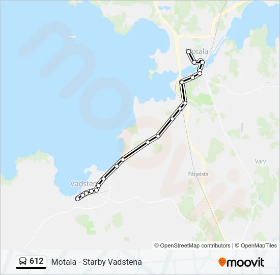 612 Bus Line Map