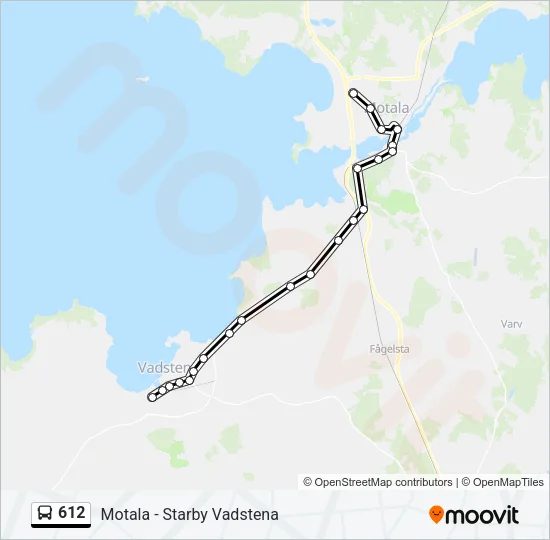 612 Bus Line Map