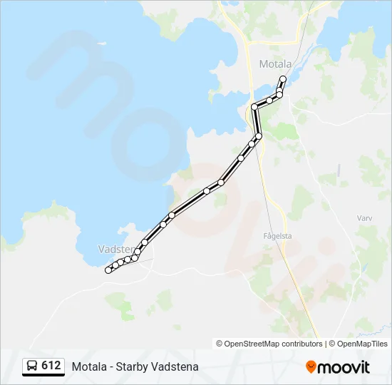 612 Bus Line Map