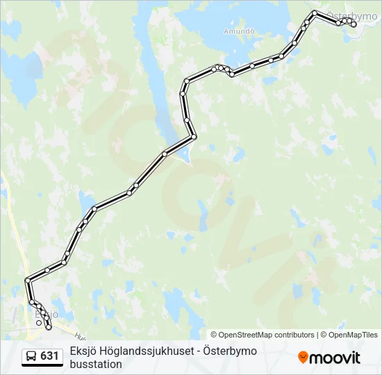 631 Bus Line Map