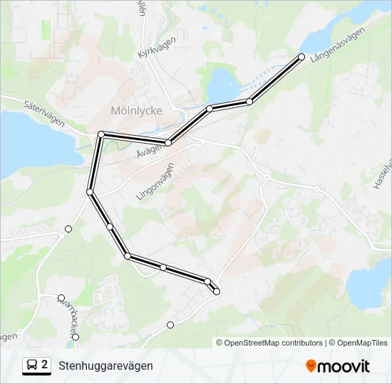 2 Bus Line Map