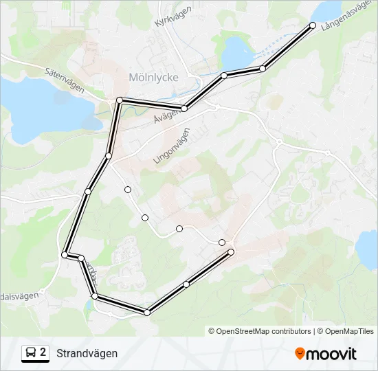 2 Bus Line Map