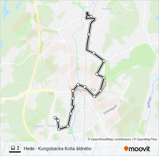 2 Bus Line Map