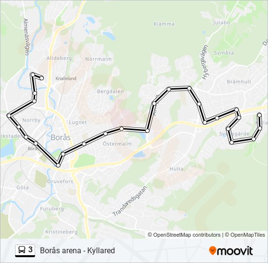 3 bus Line Map