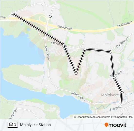 3 Bus Line Map