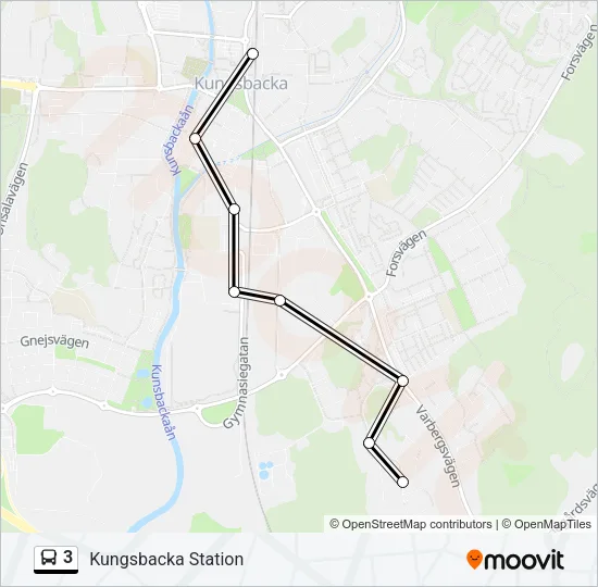 3 Bus Line Map