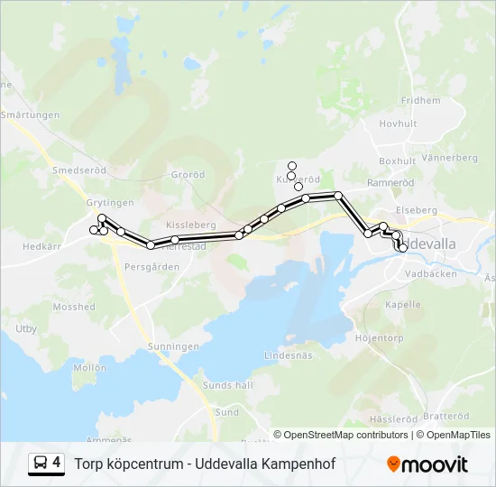 4 Bus Line Map