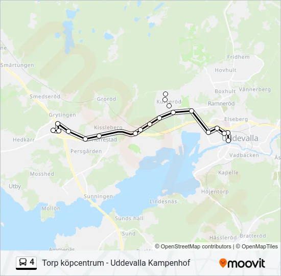 4 Bus Line Map