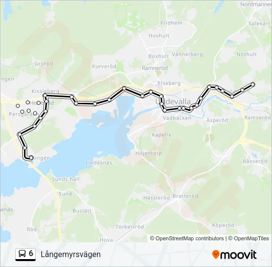 6 Bus Line Map