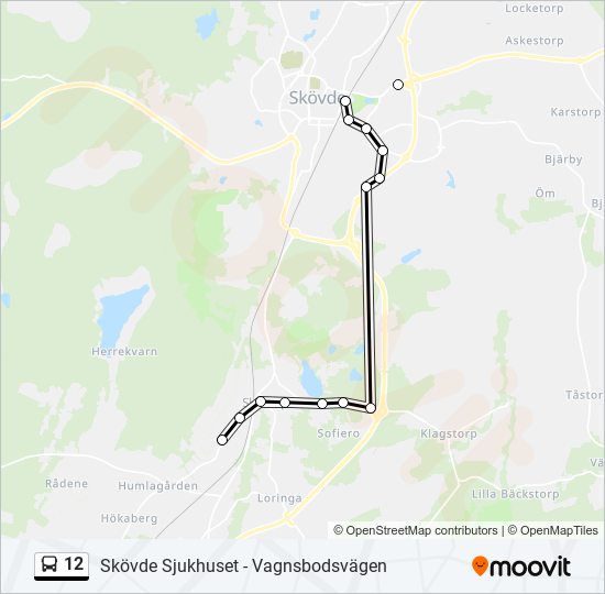 12 bus Line Map