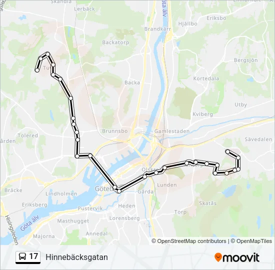 17 Bus Line Map