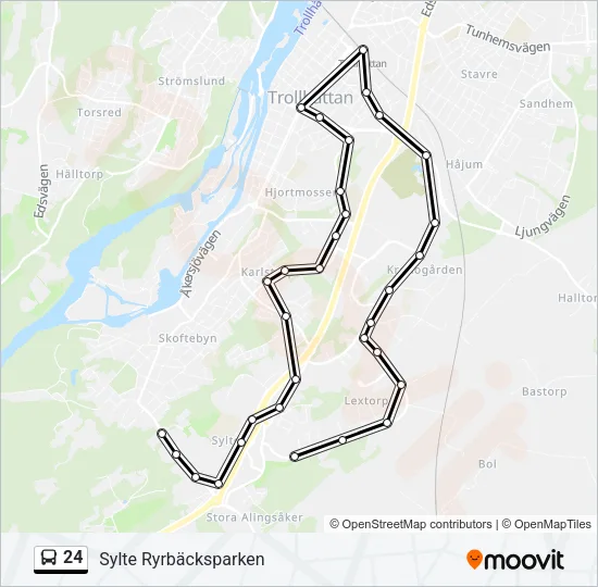 24 Bus Line Map
