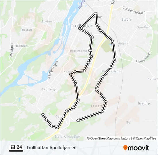 24 Bus Line Map
