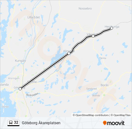 32 bus Line Map