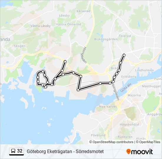 32 bus Line Map