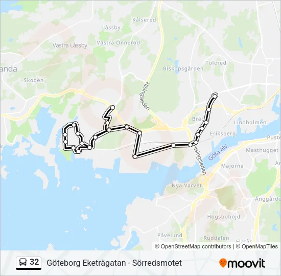 32 Bus Line Map