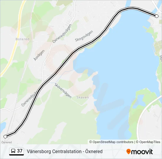 37 Bus Line Map