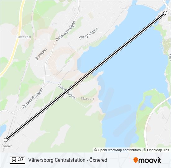 37 bus Line Map