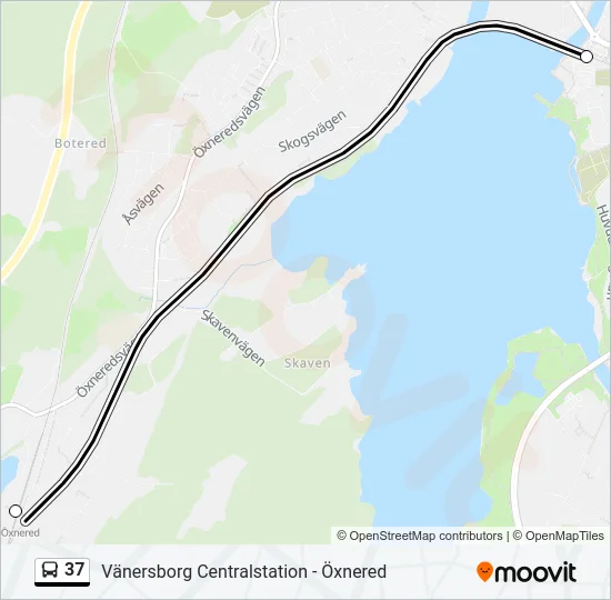 37 Bus Line Map