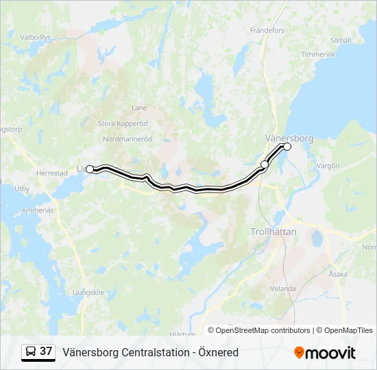37 Bus Line Map