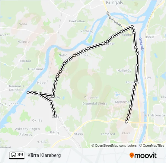 39 Bus Line Map
