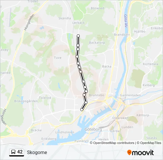 42 Bus Line Map