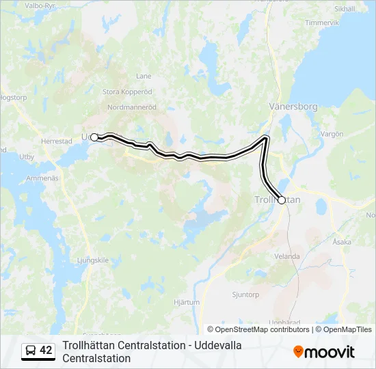 42 Bus Line Map