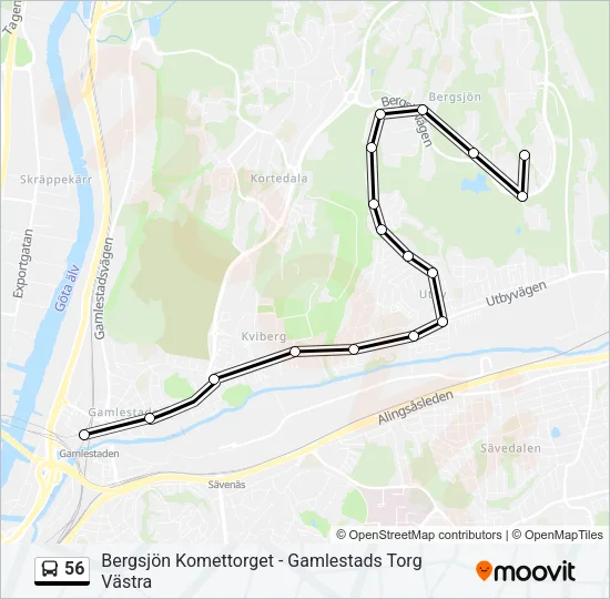 56 Bus Line Map